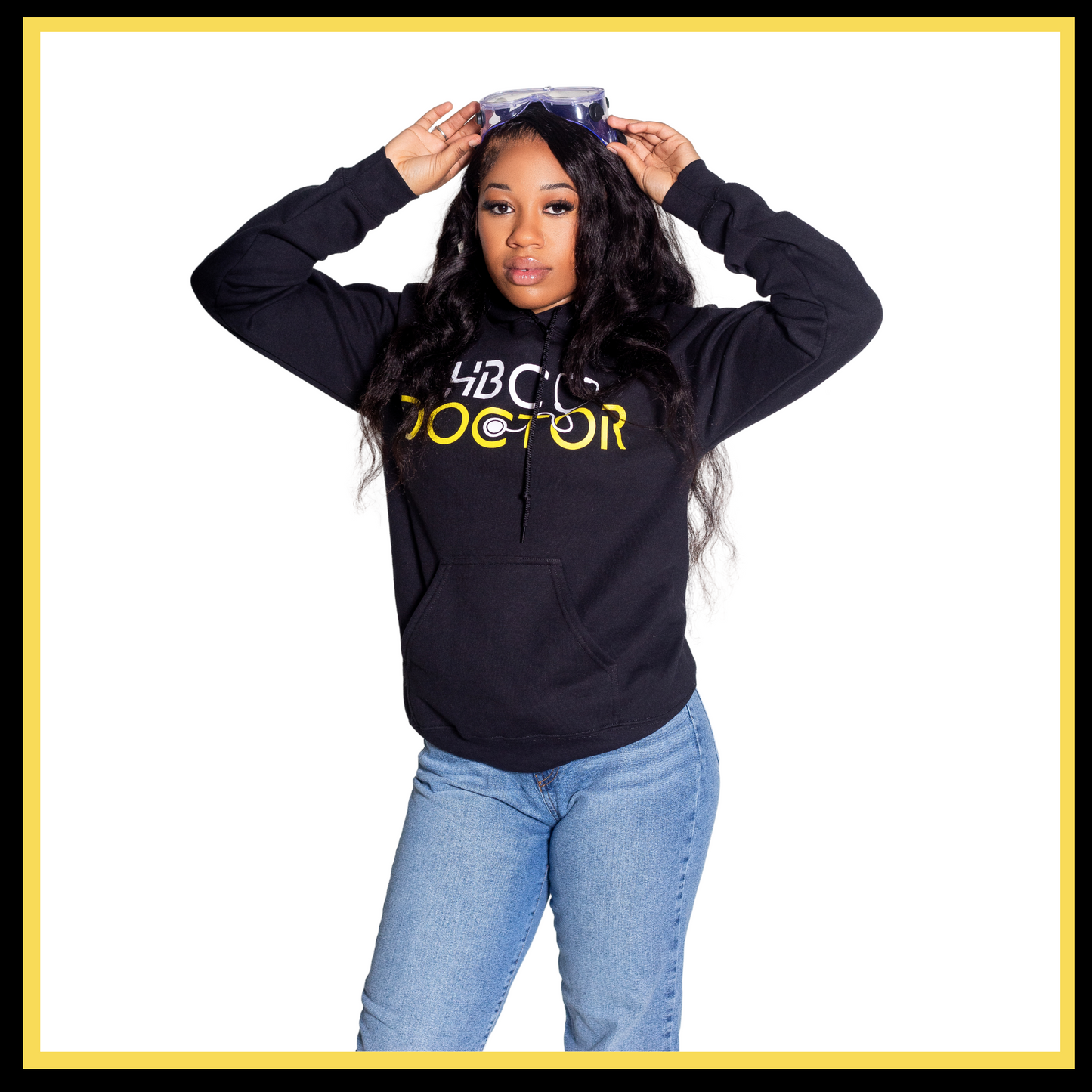B-MED HBCU Doctor Hoodie- Black