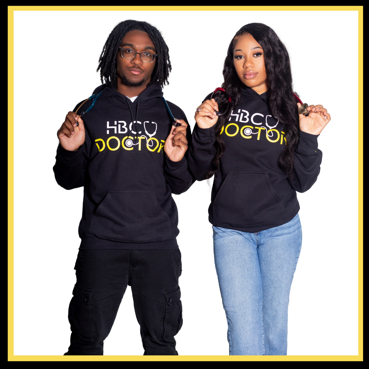 B-MED HBCU Doctor Hoodie- Black