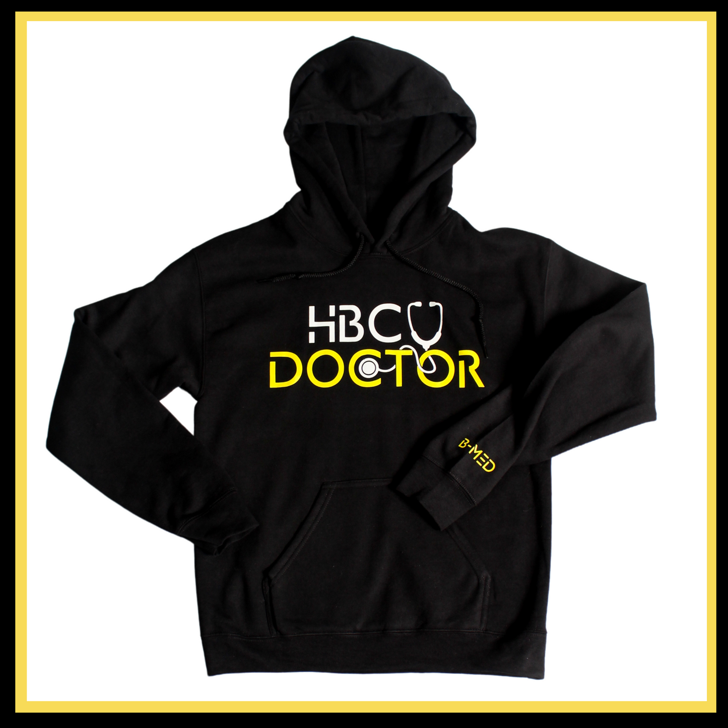 B-MED HBCU Doctor Hoodie- Black