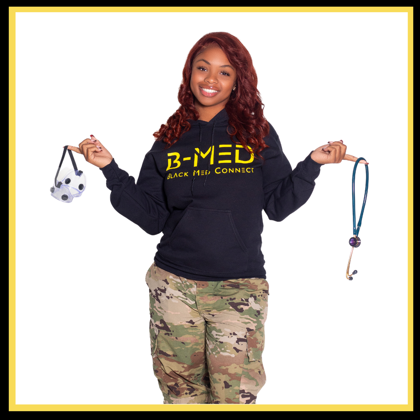 Signature Black Med Connect Hoodie - Black