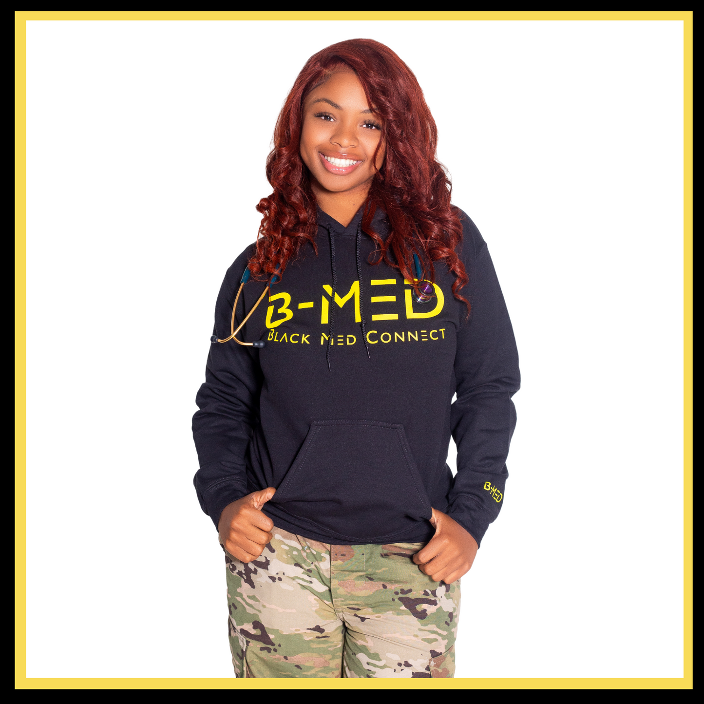 Signature Black Med Connect Hoodie - Black