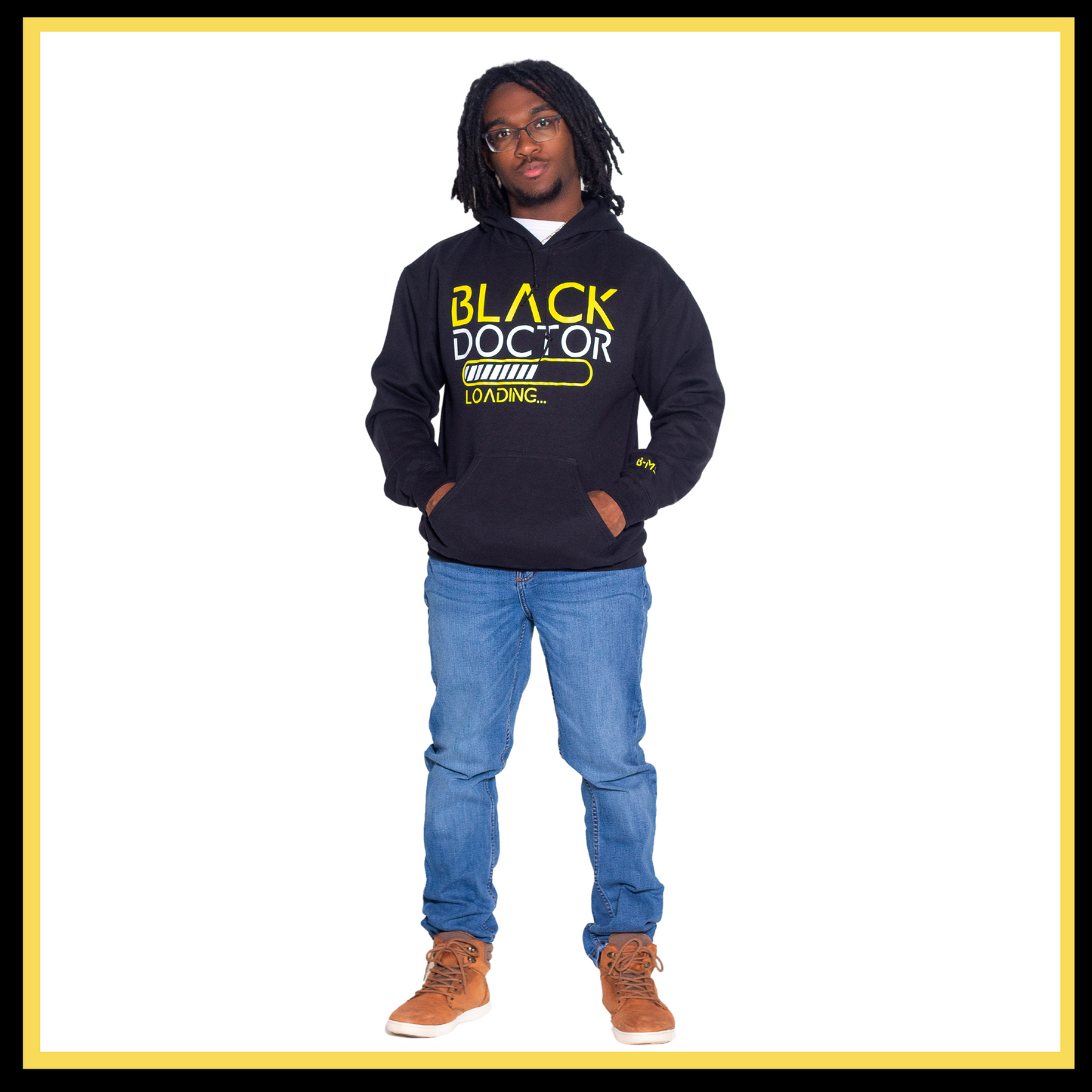 Black Doctor Loading Hoodie- Black