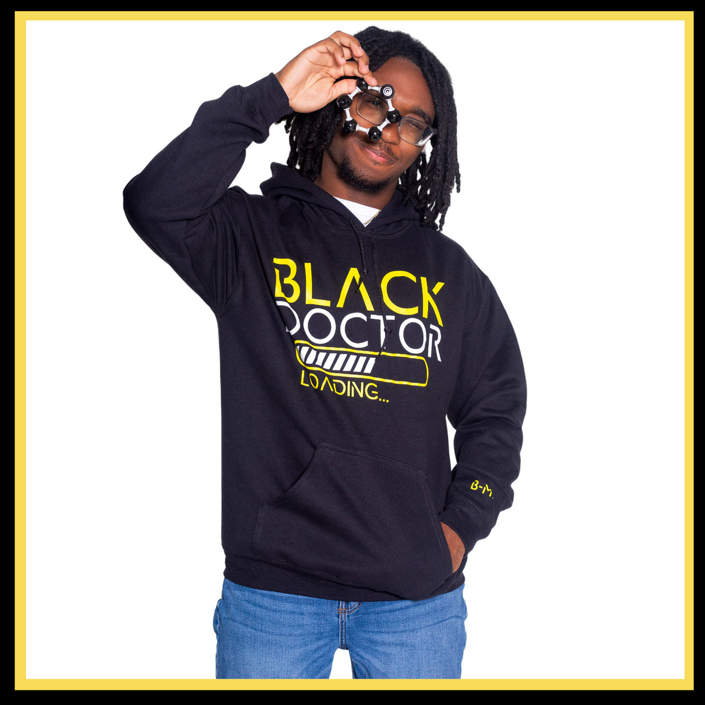 Black Doctor Loading Hoodie- Black