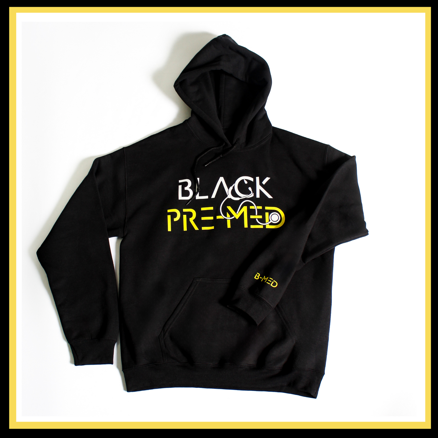 B-MED Black Pre-Med Hoodie-Black
