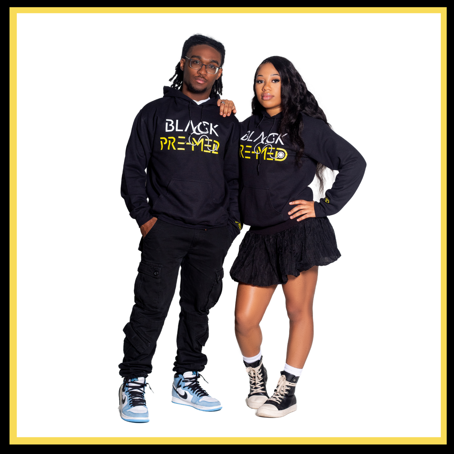 B-MED Black Pre-Med Hoodie-Black