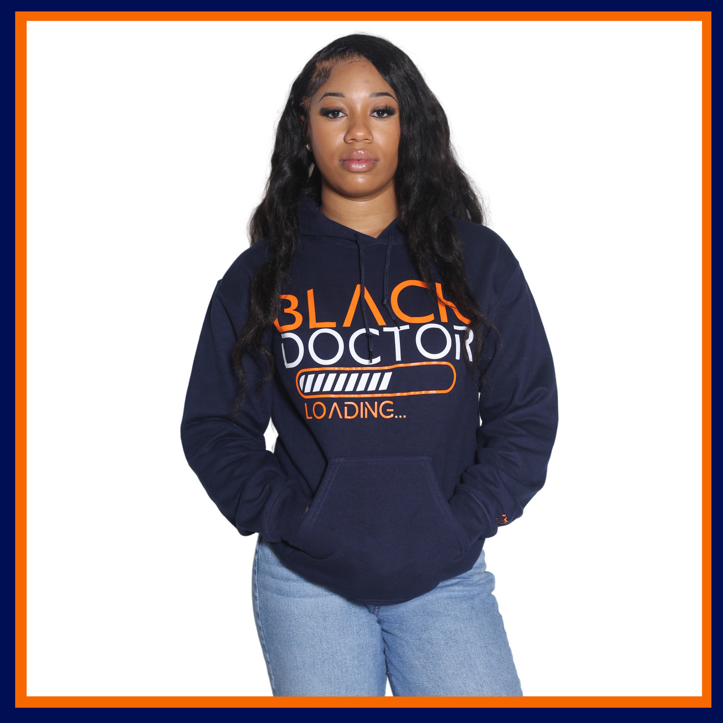 Syracuse Black Doctor Loading Hoodie - Blue