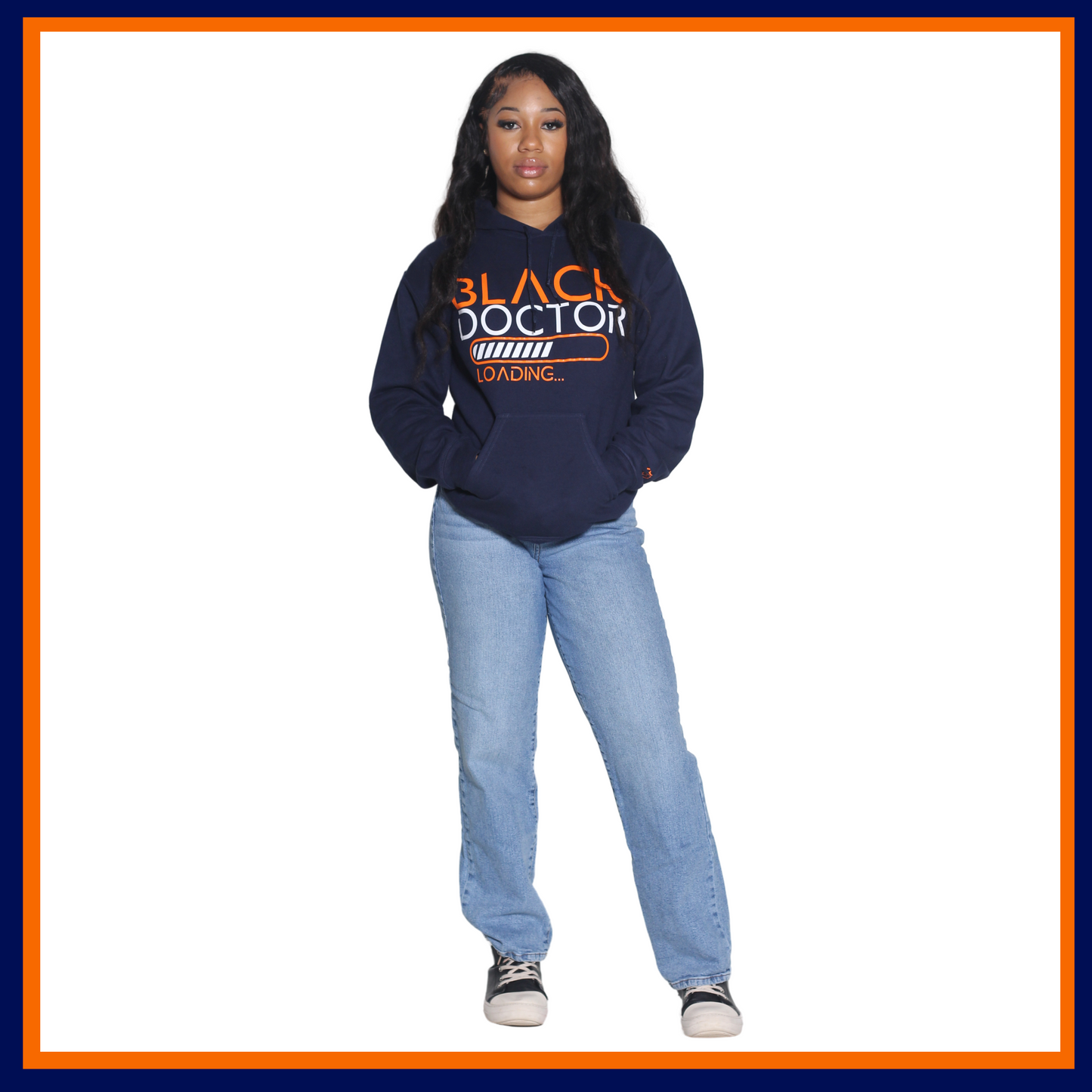 Syracuse Black Doctor Loading Hoodie - Blue