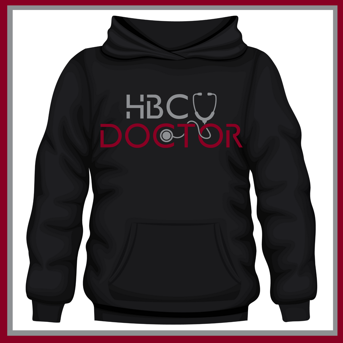 NCCU HBCU Doctor Hoodie – Black