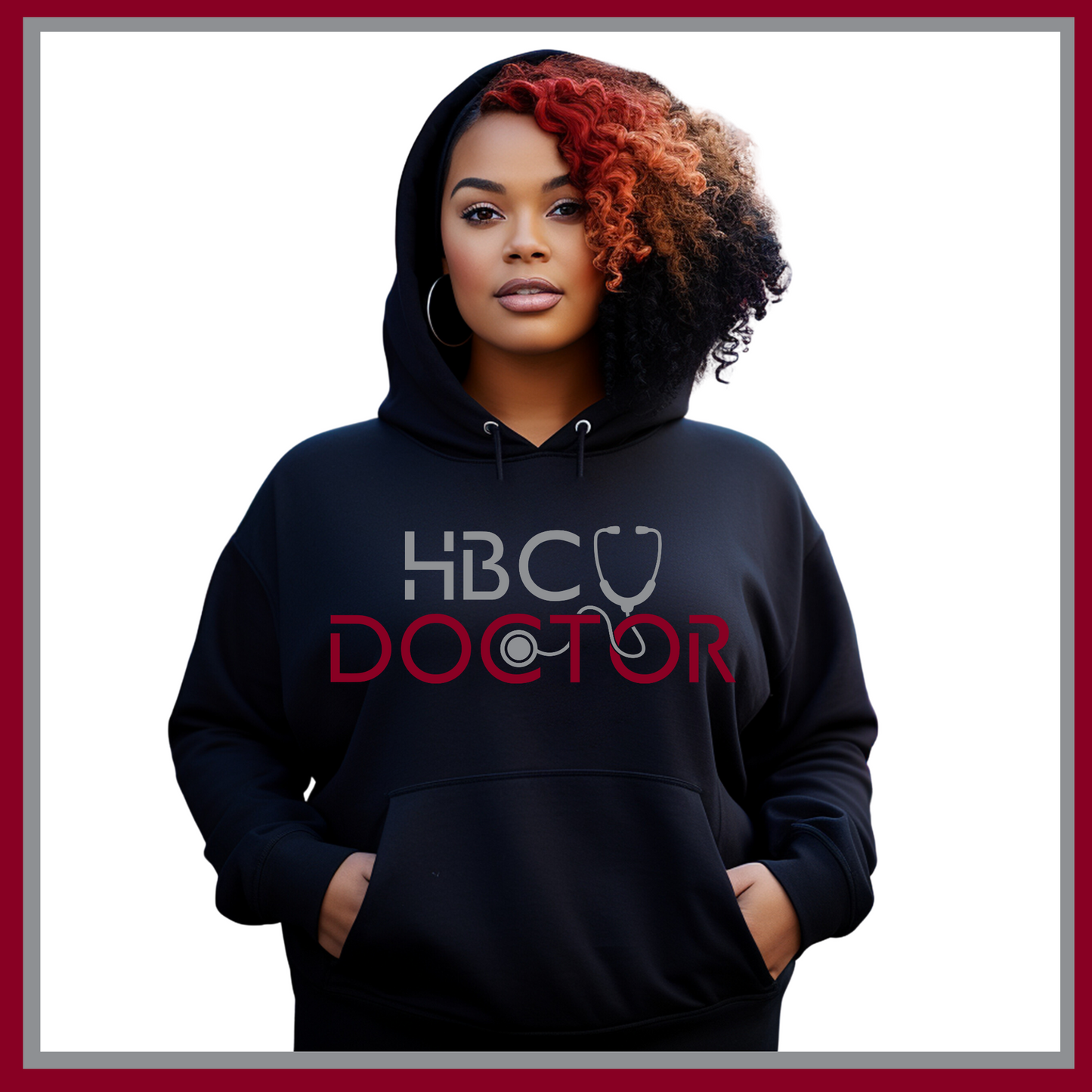 NCCU HBCU Doctor Hoodie – Black