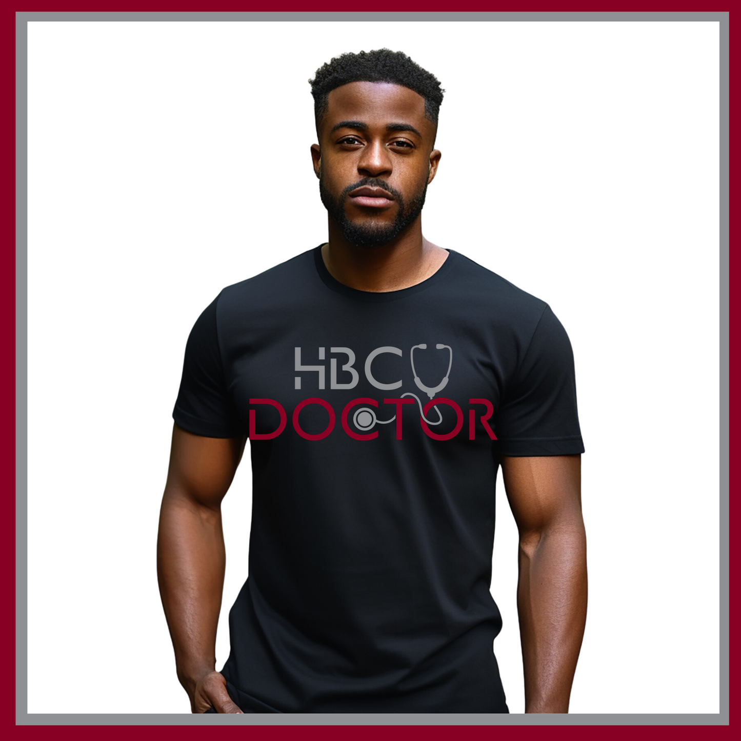 NCCU HBCU Doctor T-Shirt - Black