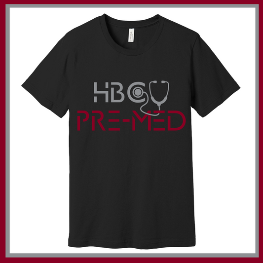 NCCU HBCU Pre-med T-Shirt - Black