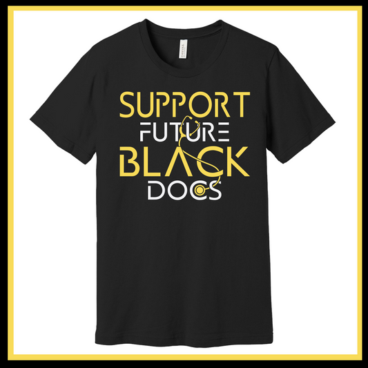 Support Future Black Doctors T-Shirt- Black